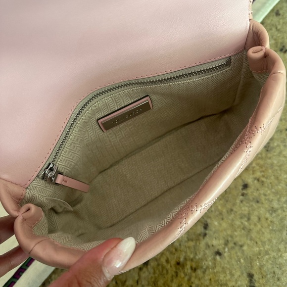 New Tory Burch Willa top handle bag and matching wallet cardholder rose pink - Picture 7 of 15